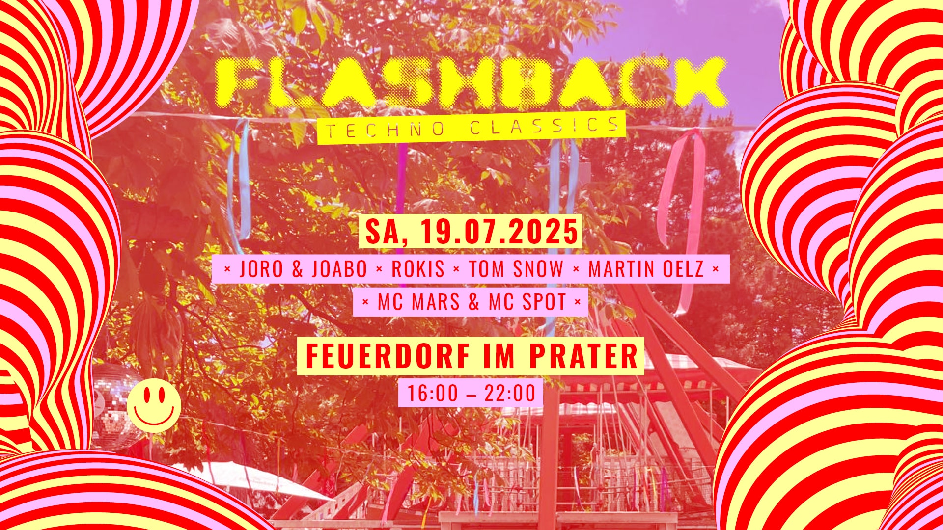 Events Wien: FLASHBACK IM PRATER @ FEUERDORF – Techno Classics