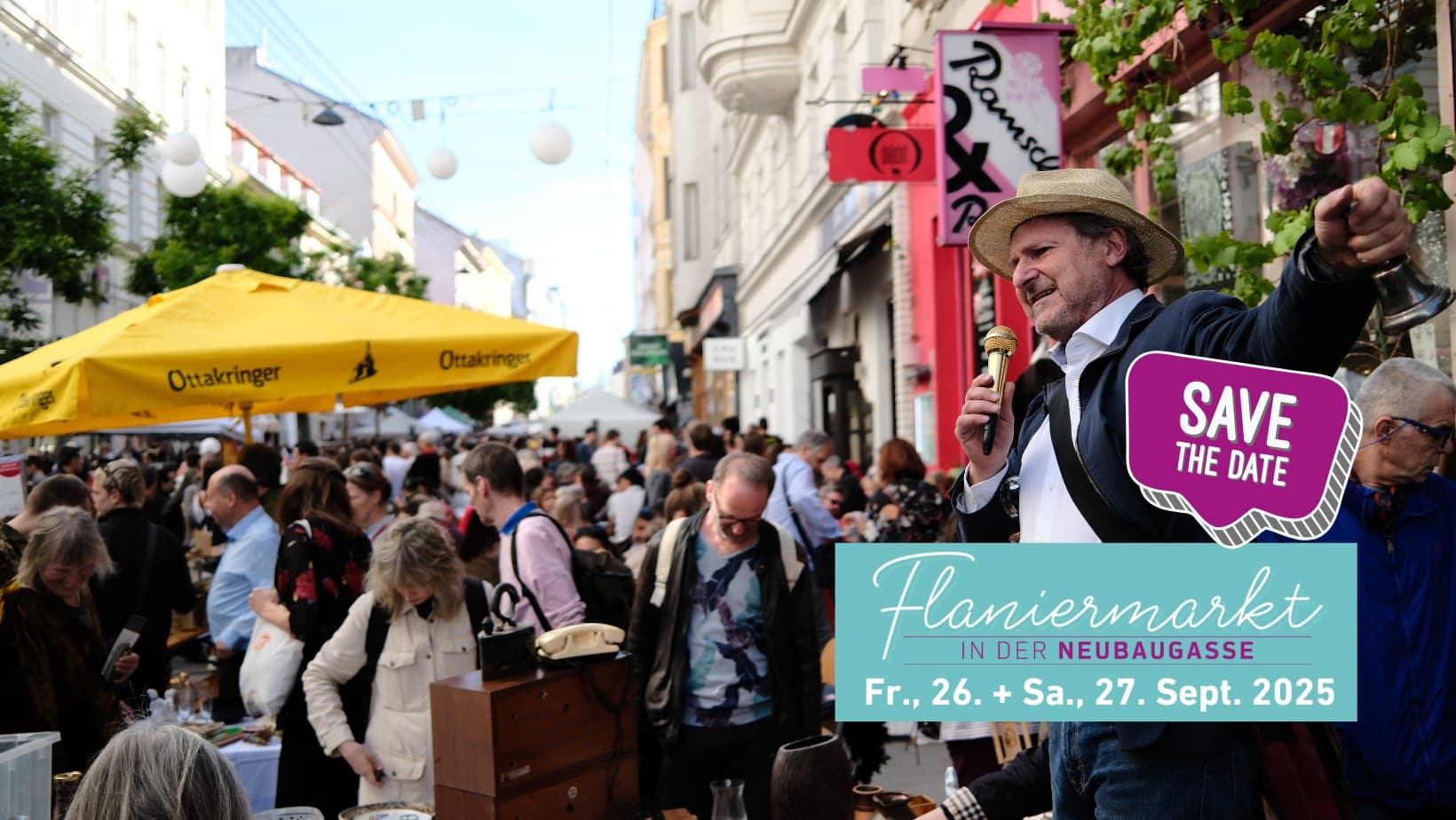 Events Wien: Flaniermarkt inkl. Flohmarkt in der Neubaugasse – ein Wiener Klassiker