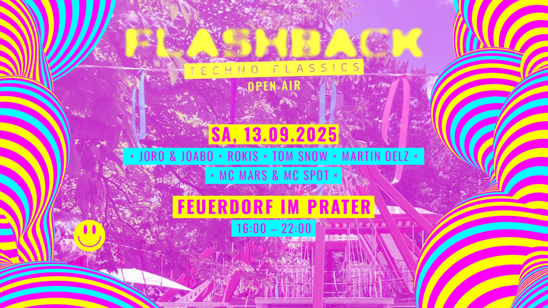 Events Wien: FLASHBACK IM PRATER @ FEUERDORF – Techno Classics