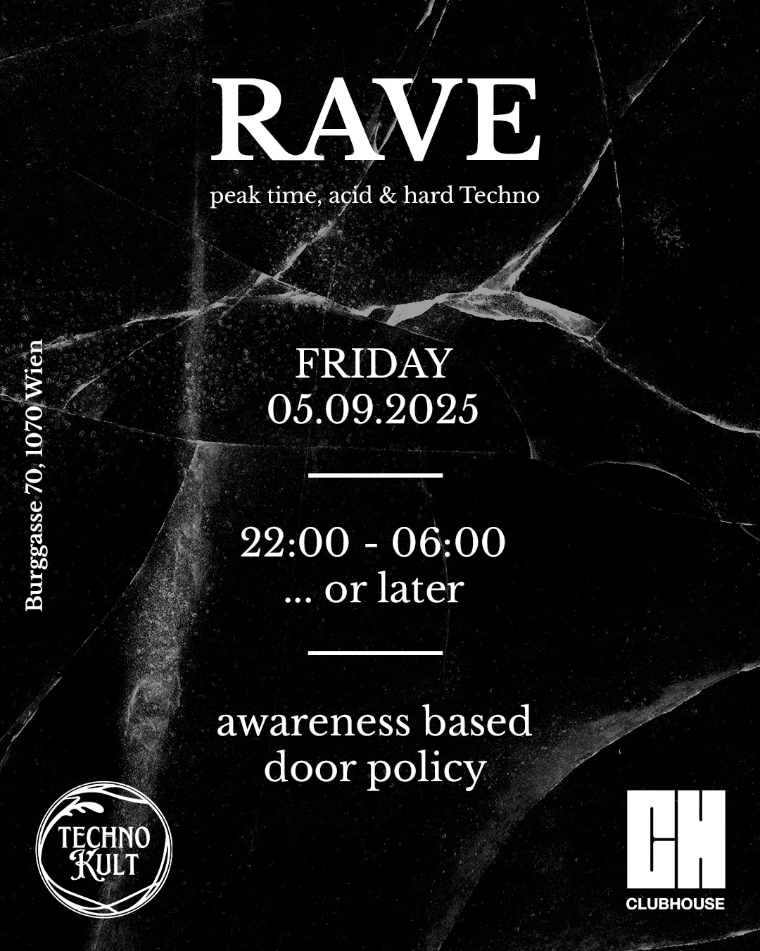 Events Wien: RAVE | Culture Clubhouse
