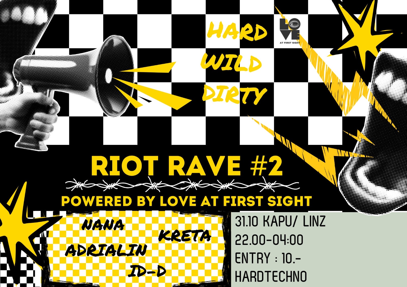 Events Wien: LOVE AT FIRST SIGHT – RIOT RAVE #2