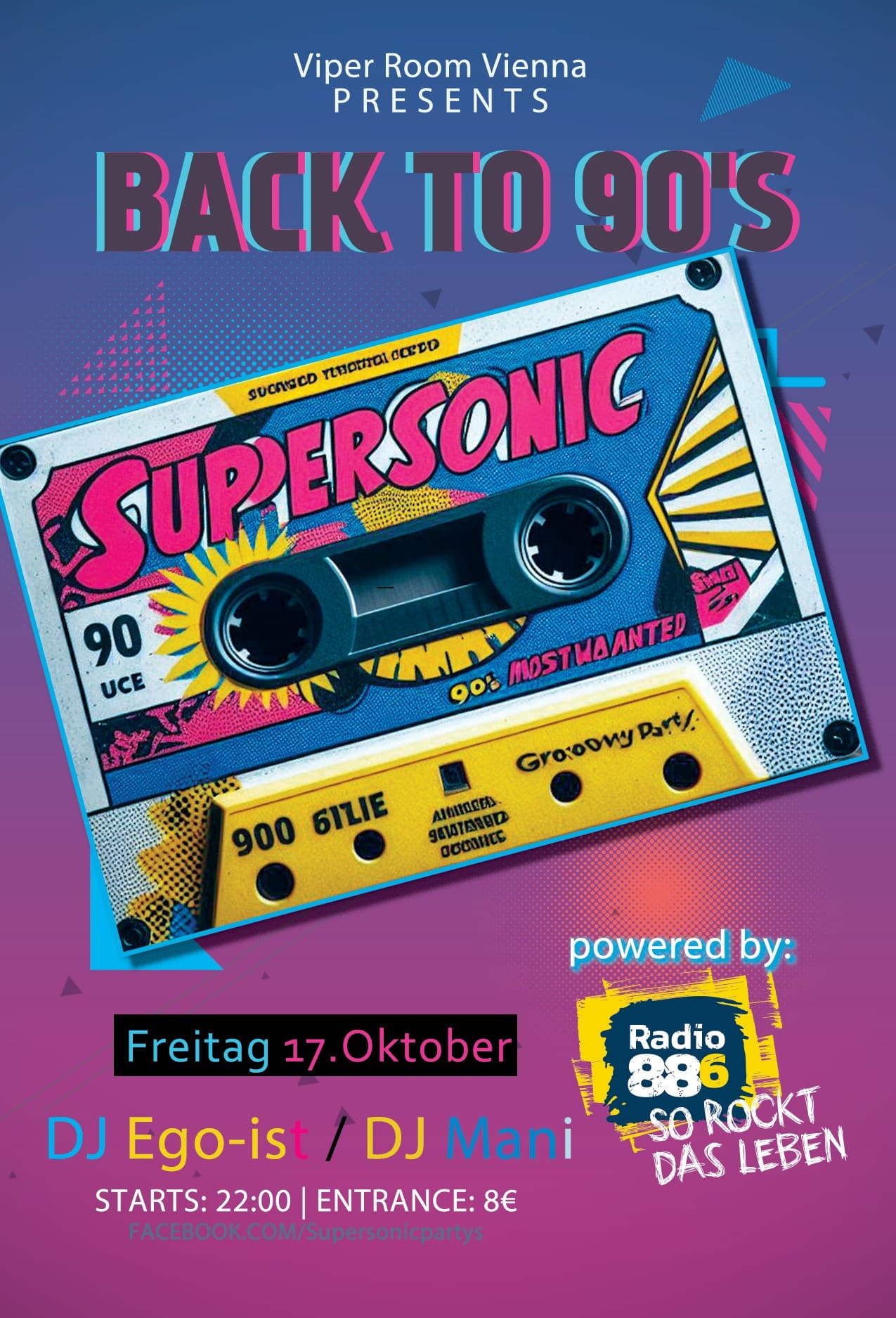 Events Wien: Supersonic -90s MOST Wanted
